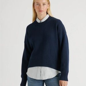 Quince Navy Blue Women's Sweater